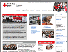 Tablet Screenshot of drk-hennef.de